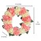 Capri Peach Pink Cream White Hydrangea Wreath, 21 In All Season UV Resistant Spring Wreath